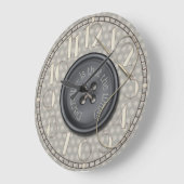 おもしろいな繕いそれ裁縫部屋 ラージ壁時計 (傾斜)