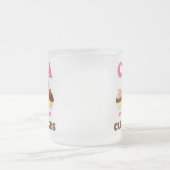 おもしろいな缶か証明された看護の助手 フロストグラスマグカップ (中央)