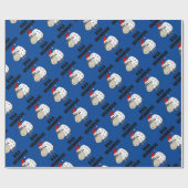 おもしろいな羊の鳴き声のばかばかしいクリスマスの漫画 ラッピングペーパー (フラット)