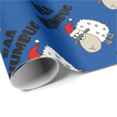 おもしろいな羊の鳴き声のばかばかしいクリスマスの漫画 ラッピングペーパー (ロールコーナー)