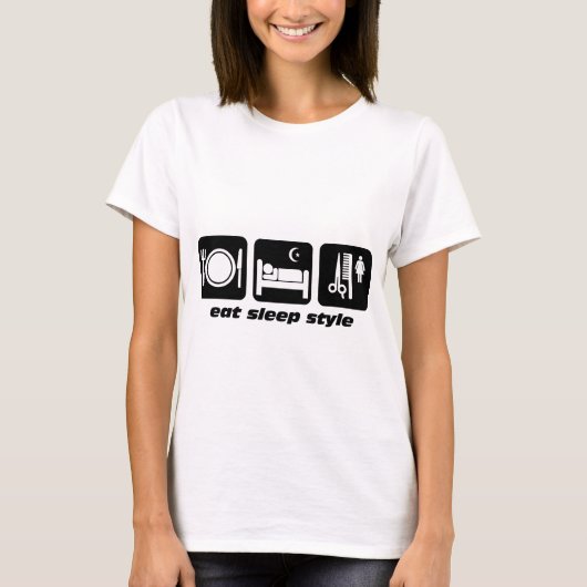 おもしろいな美容師 Tシャツ (正面)
