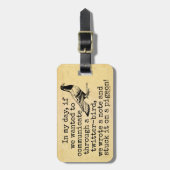 おもしろいな老齢期のTwitterの鳥ハト ラゲッジタグ (正面縦)