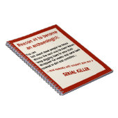 おもしろいな考古学者の連続殺人犯の冗談 ノートブック (右側)