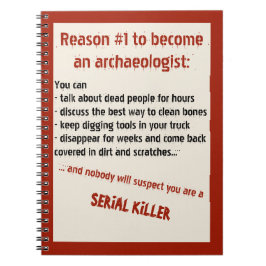 おもしろいな考古学者の連続殺人犯の冗談 ノートブック