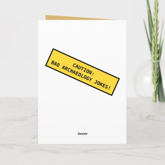 おもしろいな考古学者は何でも日付を記入します カード (裏面)