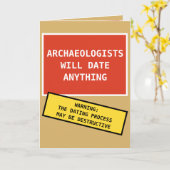 おもしろいな考古学者は何でも日付を記入します カード (黄色い花)