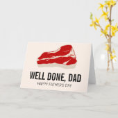 おもしろいな肉Father日カード カード (黄色い花)