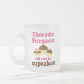 おもしろいな胸部の外科医 フロストグラスマグカップ (左)