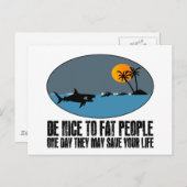 おもしろいな脂肪質の冗談 ポストカード (正面/裏面)