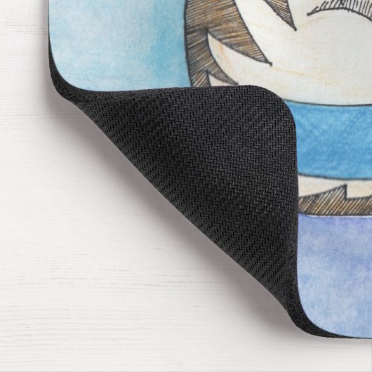 おもしろいな脂肪質猫の元の芸術のマウスパッド マウスパッド (コーナー)