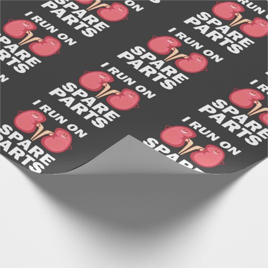 おもしろいな腎臓の提供者-予備品のギフトで走られるI ラッピングペーパー (角)