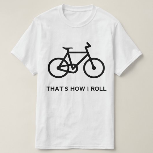おもしろいな自転車 Tシャツ (デザイン正面)