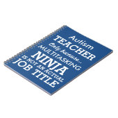 おもしろいな自閉症スペシャルは先生を必要とします ノートブック (左側)