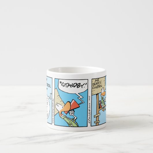 おもしろいな航空ユーモアのエスプレッソのマグ エスプレッソカップ (正面)