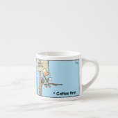 おもしろいな航空ユーモアのエスプレッソのマグ エスプレッソカップ (右)