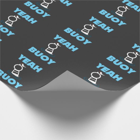 おもしろいな船遊びのしゃれ-ええブイ港の巡航のティー ラッピングペーパー (角)