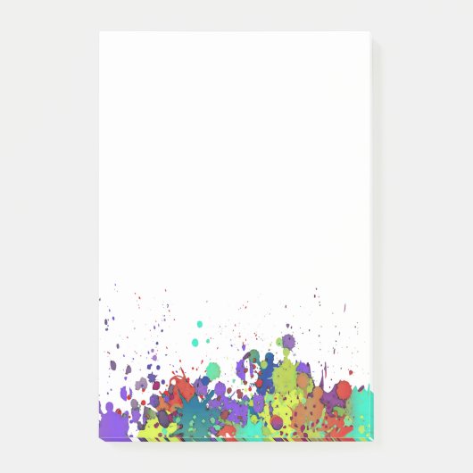 おもしろいな色のしぶきI + あなたのbackgr。 及びアイディア ポストイット (正面)