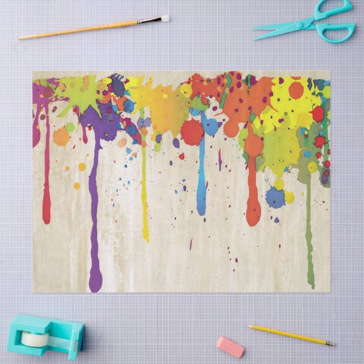 おもしろいな色のしぶきII + あなたのbackgr。 及びアイディア 薄葉紙 (クラフト)