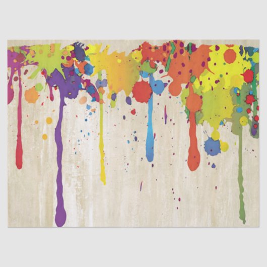 おもしろいな色のしぶきII + あなたのbackgr。 及びアイディア 薄葉紙 (正面)