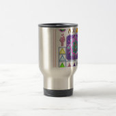 おもしろいな色の漫画の紫色ショー: 低価格のギフト トラベルマグ (中央)
