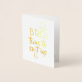 おもしろいな花婿の付添人か花婿介添人-適するBroの時間 箔カード (正面)