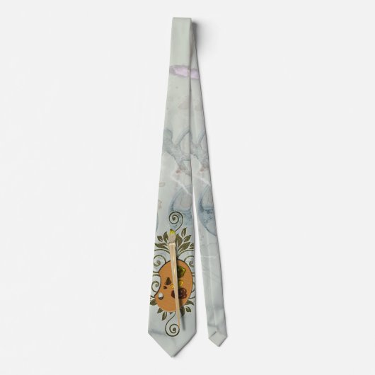 おもしろいな芸術家のパレットペインター ネクタイ (正面)