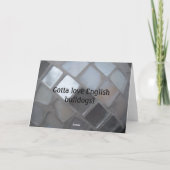 おもしろいな英国のブルドッグのクリスマスカード! シーズンカード (裏面)