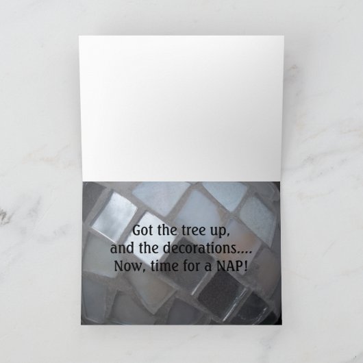 おもしろいな英国のブルドッグのクリスマスカード! シーズンカード (内部)