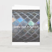 おもしろいな英国のブルドッグのバースデー・カード カード (裏面)