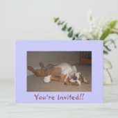 おもしろいな英国のブルドッグの招待状 招待状 (スタンド正面)