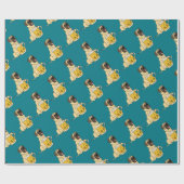 おもしろいな英国のマスティフの飲むビール ラッピングペーパー (フラット)