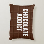 おもしろいな茶色チョコレート常習者の装飾用クッション アクセントクッション (裏面(縦))