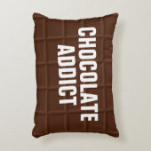おもしろいな茶色チョコレート常習者の装飾用クッション アクセントクッション (正面(垂直))