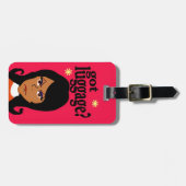 おもしろいな荷物のラベル ラゲッジタグ (正面横)