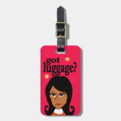おもしろいな荷物のラベル ラゲッジタグ (正面縦)
