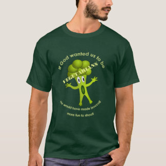 おもしろいな菜食主義の引用文のTシャツ Tシャツ