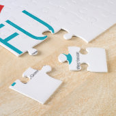 おもしろいな菜食主義の豆腐 ジグソーパズル (側面)