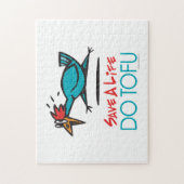 おもしろいな菜食主義の豆腐 ジグソーパズル (縦)