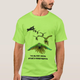 おもしろいな落下傘兵のParrotrooperのコンゴウインコのワイシャツ Tシャツ