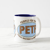 おもしろいな薬剤師のギフトユニークな"PETP" Deisgn ツートーンマグカップ (正面右)