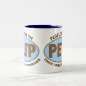 おもしろいな薬剤師のギフトユニークな"PETP" Deisgn ツートーンマグカップ (中央)