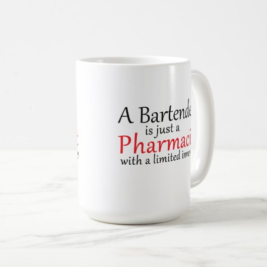 おもしろいな薬剤師の引用文のコーヒー・マグ コーヒーマグカップ (正面右)