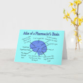 おもしろいな薬剤師の頭脳のギフト カード (黄色い花)
