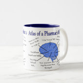 おもしろいな薬剤師の頭脳のギフト ツートーンマグカップ (正面右)
