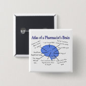 おもしろいな薬剤師の頭脳のギフト 缶バッジ (正面&裏面)
