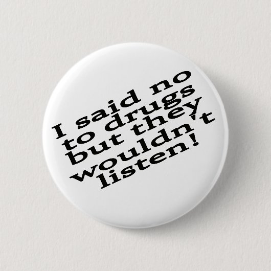 おもしろいな薬剤 缶バッジ (正面)