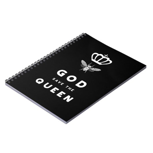 おもしろいな蜂。 女王陛下万歳。 真面目なユーモア ノートブック (左側)