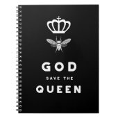 おもしろいな蜂。 女王陛下万歳。 真面目なユーモア ノートブック (正面)