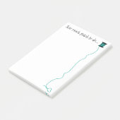 おもしろいな裁縫のデザインの水 ポストイット (アングル)