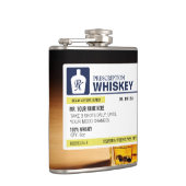 おもしろいな規定のウィスキー フラスク (右)